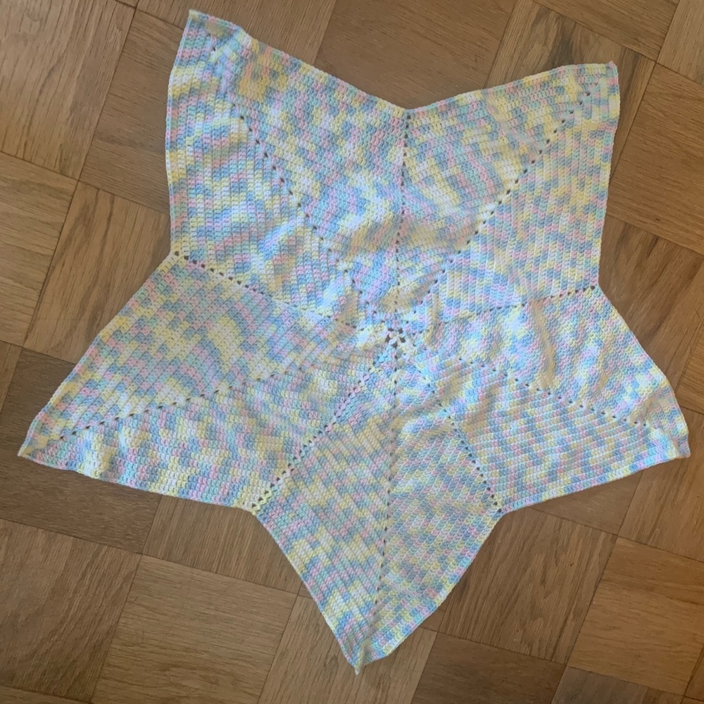 Star-Shaped Baby Afghan. Handmade with Love!!!